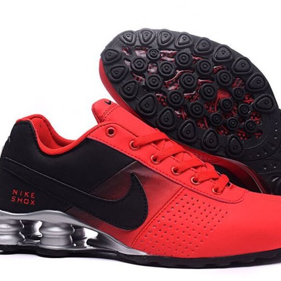 Men's Size 8 Nike Shox - Red and Black - Picture 1 of 2
